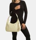 Bolsa feminina em couro smartbag off white alça larga unica