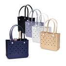 Bolsa Feminina em EVA Premium Resistente à água Impermeável Praia Lazer Piscina Academia Mercado Passeio Cor:Branco