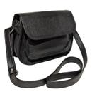 Bolsa Feminina Espaçosa Com Tampa Alça Ombro Couro Legitimo Pratica Moderna