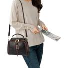 Bolsa Feminina Espaçosa Compacta Prática Moderna Com Zíper e Alça Transversal Regulável