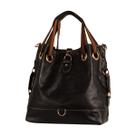 Bolsa Feminina Estilo Saco Grande Luxo Casual Moderna Maxi Ombro eTransversal Detalhes Dourados
