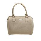 Bolsa Feminina Executiva Shamrock Transversal De Ombro Média Bege Lançamento