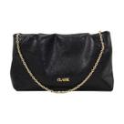 Bolsa Feminina Festa Classe Couro Alça Corrente Crossbody
