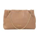 Bolsa Feminina Festa Classe Couro Alça Corrente Crossbody