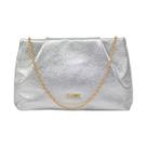 Bolsa Feminina Festa Classe Couro Alça Corrente Crossbody Bolsa Feminina Festa Classe Couro Alça Corrente Crossbody