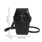 Bolsa Feminina Gótica Y2K - Bolsa Crossbody com Caveira e Alça Ajustável em PU