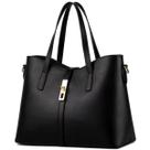 Bolsa Feminina Grande Sacola Estilosa Trabalho Faculdade Resistente Estilosa De Ombro LIsa Barata De passeio Shopping Elegante Para Presente