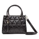 Bolsa Feminina Grande Transversal Alça Tiracolo Moderna Couro Bordada Madrid Tamanho:ÚnicoCor:Preto
