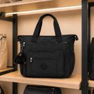 Bolsa Feminina Inspiração Kipling em Nylon Grande com Bolsos e Zíper - Hipermeavél
