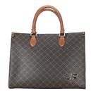 Bolsa Feminina Jorge Bischoff Monograma Shopping Couro Legítimo