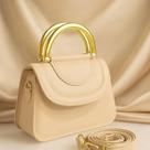 Bolsa Feminina Julia Oem Elegante com Duas Alcas e Alca Transversal Ajustavel Caqui