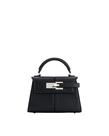Bolsa feminina JW PEI Elise com alça superior em material vegano preta