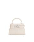 Bolsa feminina JW PEI Elise de material vegano branco com alça superior Bolsa feminina JW PEI Elise de material vegano branco com alça superior