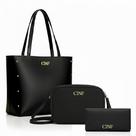 Bolsa Feminina Kit 3 Sacola Grande Transversal e Carteira