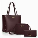 Bolsa Feminina Kit 3 Sacola Grande Transversal e Carteira