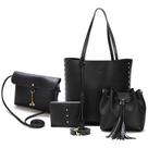 Bolsa Feminina Kit 4 Itens Sacola Grande Saco E Alça Lateral