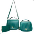 Bolsa Feminina Kit Com 3 Peças Bolsas Transversal + Carteira
