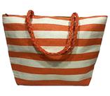 Bolsa Feminina Listrada Laranja Verão Praia Piscina Viagem Viajar Moda Linda