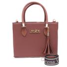 BOLSA FEMININA LORENA material sintético PREMIUM BOLSA COM ALÇA DE MAO E TRANSVERSAL
