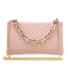 Bolsa Feminina Luxo Quadrada Nude Barato Bolsinha Alça Corrente Lançamento