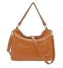Bolsa Feminina Marrom Caramelo Tiracolo Transversal Couro Legítimo Madamix MDXB348