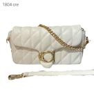 Bolsa Feminina Matelassê Inspiração Luxo Transversal e Ombro com Corrente Dourada 1804