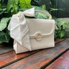 Bolsa Feminina Media com Alca Ajustavel Miss Dong Branco