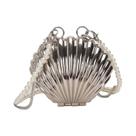 Bolsa Feminina Mini Crossbody com Pérolas - Design de Concha Dourada - Moda Verão 2023