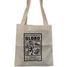 Bolsa Feminina Mini Ecobag 100% algodão Estampa Globo (Preto)