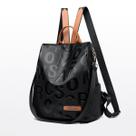 Bolsa Feminina Mochila De Couro Social Tiracolo Antifurto