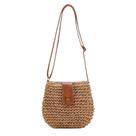 BOLSA FEMININA MODERNA TENDÊNCIA VERÃO NATURAL E ELEGANTE Cor:Bege Escuro