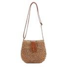 BOLSA FEMININA MODERNA TENDÊNCIA VERÃO NATURAL E ELEGANTE Cor:Bege Escuro - GENERICA