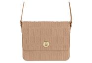 Bolsa Feminina Moleca Trasversal E Fecho Metálico Nude
