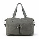 Bolsa Feminina Nylon Grande Ombro Tiracolo Multi Compartimentos Zíper Dia a Dia Trabalho