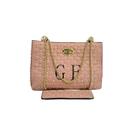 Bolsa feminina ombro e transversal - golden fenix