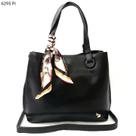 Bolsa Feminina Ombro / Transversal com Lenço e Divisões 6295