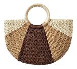 Bolsa Feminina Palha Sintética Moda Praia Carnaval Elegante