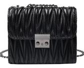 Bolsa Feminina Pequena Alça Corrente Transversal Resistente Acolchoada