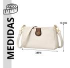 Bolsa Feminina Pequena Casual Alça Transversal e Tira Colo