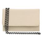 Bolsa Feminina Pequena De Lado Clutch Ravy Store Alça de corrente Preta Bolsa de Festa