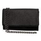 Bolsa Feminina Pequena De Lado Clutch Ravy Store Alça de corrente Preta Bolsa de Festa