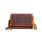 Bolsa Feminina Pequena Flap Monograma BG Marrom Bolsa Feminina Pequena Flap Monograma BG Marrom