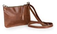Bolsa Feminina Pequena Tiracolo Couro legitimo basica
