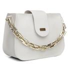 Bolsa Feminina Pequena Transversal de Lado Clutch Prática Festa Luxo Corrente Grossa Dourada