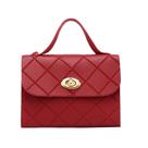 Bolsa Feminina Pequena Transversal Ombro Matelassê Festa Cor:Vermelho