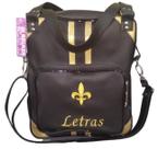 Bolsa Feminina Preta Personalizada Letras