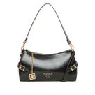 Bolsa Feminina Rafitthy Baguete Pequena Preto