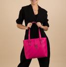 Bolsa feminina Rafitthy original rosa pink com alça de ombro
