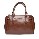 Bolsa Feminina Rafitthy Tiracolo Média Verniz Marrom