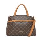 Bolsa Feminina Rafitthy Tote Média Monograma Marrom/Caramelo